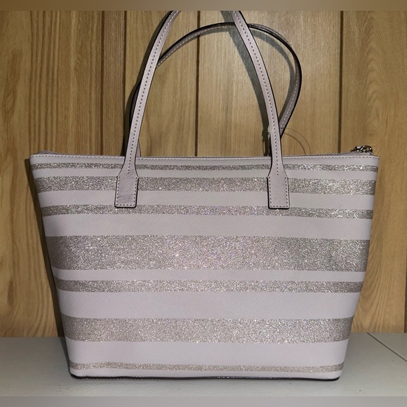 *RARE* NWT Kate Spade lilac glitter purse - Picture 3 of 6